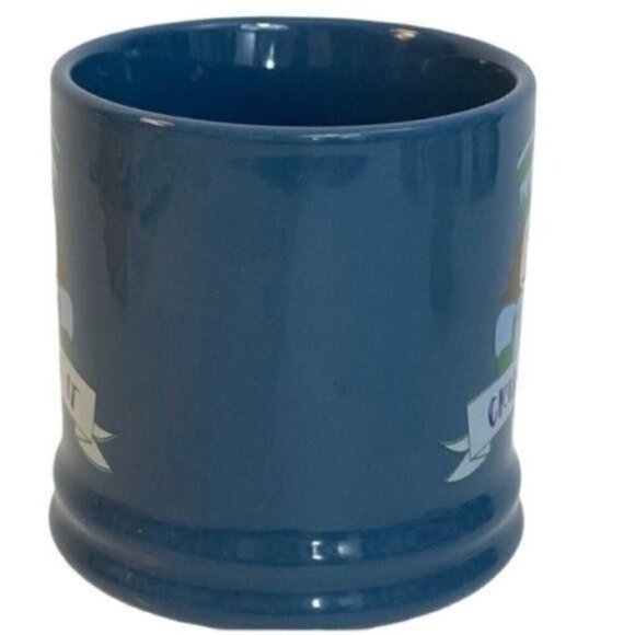 Nutcracker CRUSHING IT  Mug porcelain blue funny Threshold Coffee Mug 14 fl oz - Picture 7 of 9